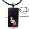 Gerard Way My Chemical Romance Mcr Rock For Girls Gifts Glass Pendant Necklace Handmade Half Pendant Rectangle Necklace