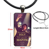 Gerard Way My Chemical Romance Mcr Rock For Girls Gifts Glass Pendant Necklace Handmade Half Pendant Rectangle Necklace