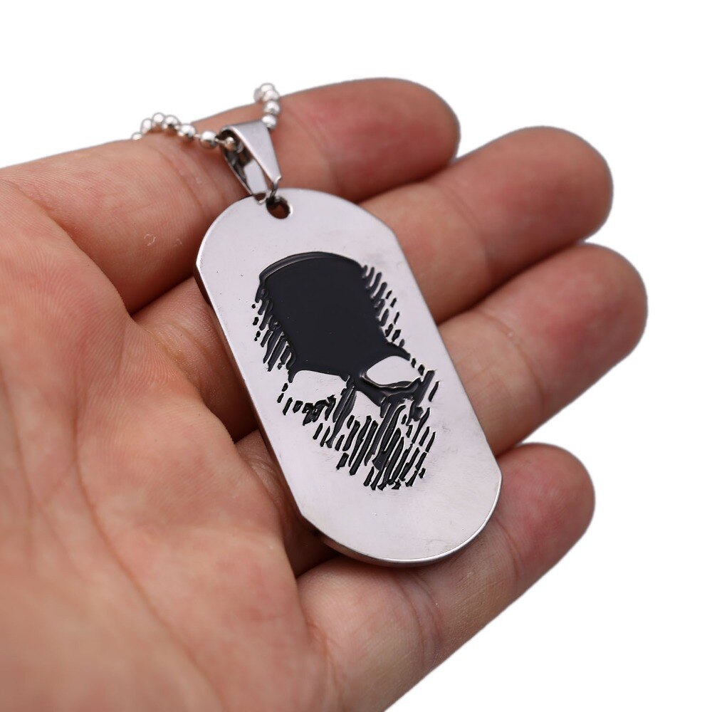 Ghost Recon Wildlands Game Necklace Stainless Steel Metal Necklaces Dog Tag Pendant Necklaces For Men Gifts
