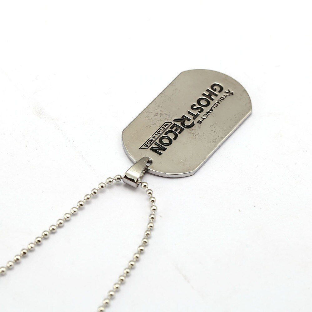 Ghost Recon Wildlands Game Peripherals Ghost Necklaces Dog Tag Pendant Necklaces For Father's Day Gifts