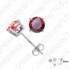 Hot High Quality Jewelry Real Pure 925 Sterling Silver Women Accessories Cubic Zirconia CZ 4 Claws Stud Earrings 8 Colors