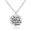 Gifts For Her Mom Daughter Mother Presents Family Heart Pendant Chain Necklace For Women Jewelry Heart Charm