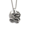 Gifts Punk Style Male Rider Eagle Necklace Pendant Ride To Live Necklace Retro Pendant with Whip Chain Men Woman Jewelry