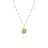 Gilry Casual Gold MultiColor Colorful Stone Shiny Star Pendant Necklace Bijoux Collier Elegant Women Jewelry Gifts