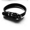Girl Harajuku Cosplay Handmade Handcrafted Punk Gothic Real Leather Buckle Collar Choker Neclace