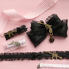Girl punk black sweet wind pink black love pistol hand made necklace collar hairpin