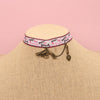 Girl punk black sweet wind pink black love pistol hand made necklace collar hairpin