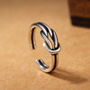 Girls Silver Ring Charm Vintage Silver Open Ring Love knot Shape Ring For Women Jewelry