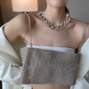 Glam Chunky Rhinestone Statement  Necklace Women Wedding  Jewelry Designer T Show Runway Party Gown Rare Glam Japan Korean