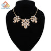 Glod Statement Necklaces & Pendants Crystal Necklace for Women Female Chain Collar Boho Jewelry