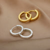 Glossy Hoop Earrings For Women Stainless Steel Cute Earrings 2023 Trend Aesthetic Jewerly Wedding Band Couple Gift bijoux femme