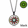 Glow In The Dark Necklace Jewelry Proof That Tony Stark Has A Heart Glass Dome Pendant Chain Necklace Men Women birthday gift