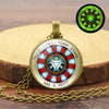 Glow In The Dark Necklace Jewelry Proof That Tony Stark Has A Heart Glass Dome Pendant Chain Necklace Men Women birthday gift