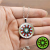 Glow In The Dark Necklace Jewelry Proof That Tony Stark Has A Heart Glass Dome Pendant Chain Necklace Men Women birthday gift