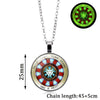 Glow In The Dark Necklace Jewelry Proof That Tony Stark Has A Heart Glass Dome Pendant Chain Necklace Men Women birthday gift