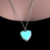 Glow in the Dark Necklace for women Photo Locket vintage Fluorescence heart Necklace Pendant Jewelry floating Charm Gifts
