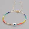 Go2Boho Greek Eye Braclet Turkish Evil Eye Bracelet For Women Cute Jewelry Miyuki Beaded Bracelets Adjustable Tiny Simple Bangle