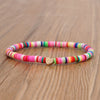 Go2Boho Heart Charm Bracelets Polymer Clay Bracelet For Female Summer Heishi Disc 4mm Beaded Braclets Women 2021  Jewelry