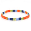 Go2boho Boho Miyuki Bracelet For Women Tila Beads Rainbow Bracelets for Girl Gift Summer Pulseras Elastic Jewelry