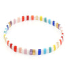 Go2boho Boho Miyuki Bracelet For Women Tila Beads Rainbow Bracelets for Girl Gift Summer Pulseras Elastic Jewelry