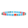 Go2boho Boho Miyuki Bracelet For Women Tila Beads Rainbow Bracelets for Girl Gift Summer Pulseras Elastic Jewelry