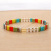 Go2boho Boho Miyuki Bracelet For Women Tila Beads Rainbow Bracelets for Girl Gift Summer Pulseras Elastic Jewelry