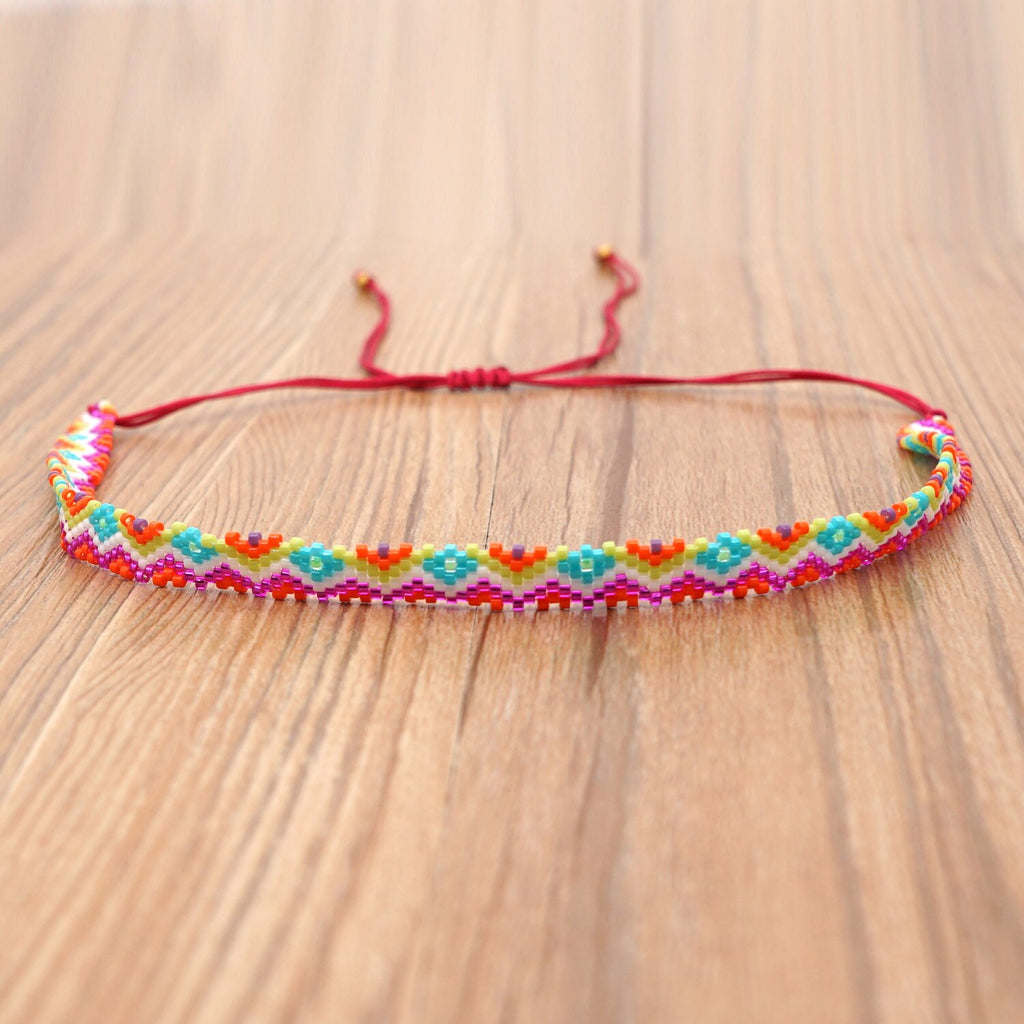 Go2boho Colorful Bead Necklace For Women And Girls Jewelry Trendy Bohemian Collier Miyuki Beads Loom Jewellery Choker Necklaces