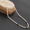 Go2boho Freshwater Pearl Necklace Choker Jewelry Miyuki Beaded Necklaces For Women 2022 Friends Gift Summer Rainbow  Jewellery