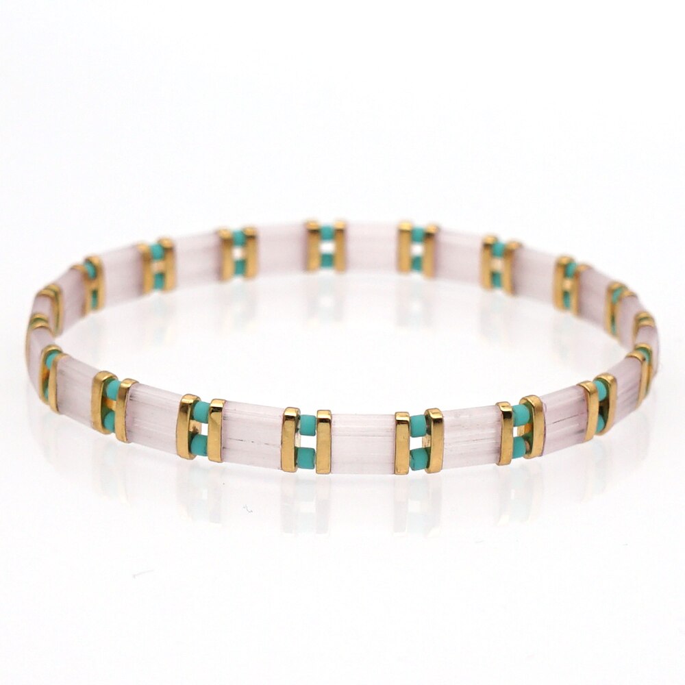 Go2boho Rainbow Bracelet Miyuki Tila Bracelets Women  2021 Glass Beads Jewelry Boho Summer Beach Pulseras Ladies Armband Gift