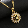 God Allah Sun Arabic Women Gold Muslim Islamic Charm Pendant Necklace Jewelry Ramadan Gift