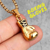 Gold Black Boxing Gloves Boxer Men Necklaces Pendants Chain for Boyfriend Male Stainless Steel Jewelry Creativity Gift
