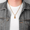 Gold Black Boxing Gloves Boxer Men Necklaces Pendants Chain for Boyfriend Male Stainless Steel Jewelry Creativity Gift