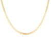 Gold Blade Chain Choker Necklace Women Flat Snake Necklace Gold Silver Color Flat Herringbone Choker Layer Lobster Buckle Choker