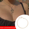 Gold Blade Chain Choker Necklace Women Sexy Flat Snake Chain Gifts Flat Snake Chain Clavicle Jewelry Female Necklace Romantic