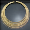 Gold Cleopatra 80s Multilayer Memory Fine Wire Pendant Collar Choker Colar Bib Statement Necklace Women Anime Indian Jewelry