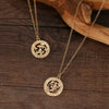Gold Color 12 Horoscope Zodiac Sign Pendant Necklace For Women Men Constellations Jewelry Gift Dropship