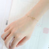 Gold Color 925 Sterling Silver Bangles&Bracelets Women Bracelets Jewelry New Fashion Elegant Small Silver Female Bracelet