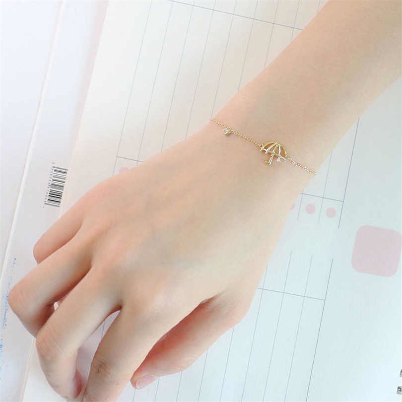 Gold Color 925 Sterling Silver Bangles&Bracelets Women Bracelets Jewelry New Fashion Elegant Small Silver Female Bracelet
