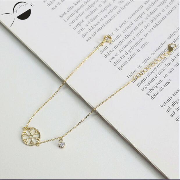 Gold Color 925 Sterling Silver Bangles&Bracelets Women Bracelets Jewelry New Fashion Elegant Small Silver Female Bracelet