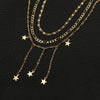 Gold Color Chain Jewelry Boho Gold Color Star Pendant Necklaces For Women Tassel Necklace Kolye