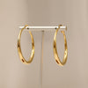 Gold Color Geometry Big Circle Stud Earrings For Women Party Gifts Female Hoop Trendy Accessory Jewelry Korean 2022