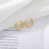 Gold Color Hoop Earrings For Women 2023 Stainless Steel Circle Ear Ring Earings Boho Jewerly Aretes Mujer Christmas Gift