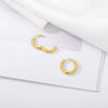 Gold Color Hoop Earrings For Women 2023 Stainless Steel Circle Ear Ring Earings Boho Jewerly Aretes Mujer Christmas Gift