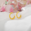 Gold Color Hoop Earrings For Women 2023 Stainless Steel Circle Ear Ring Earings Boho Jewerly Aretes Mujer Christmas Gift