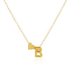 Gold Color Letter Heart Initial Choker Necklace For Women  Dainty 26 Alphabet Pendant Girls Clavicle Jewelry Lover Gifts