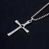 Gold Color Male Necklaces & Pendants Movie Jewelry The Fast and The Furious Toretto Men Classic Cross Pendant Necklace