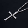 Gold Color Male Necklaces & Pendants Movie Jewelry The Fast and The Furious Toretto Men Classic Cross Pendant Necklace
