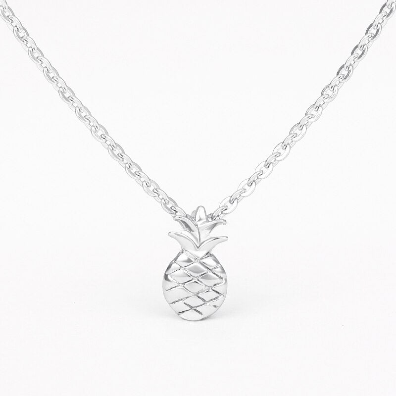 Gold  Color Pineapple Necklace For Women Girls Lover's  Long Chain Pendant Necklaces Engagement Boho Jewelry Birthday Gift
