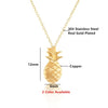 Gold  Color Pineapple Necklace For Women Girls Lover's  Long Chain Pendant Necklaces Engagement Boho Jewelry Birthday Gift