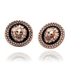 Gold Color Powerful Lion Punk Stud Earrings,European Co Men&Women Jewelry Wanita Cantik Anting Bijoux Online Shopping